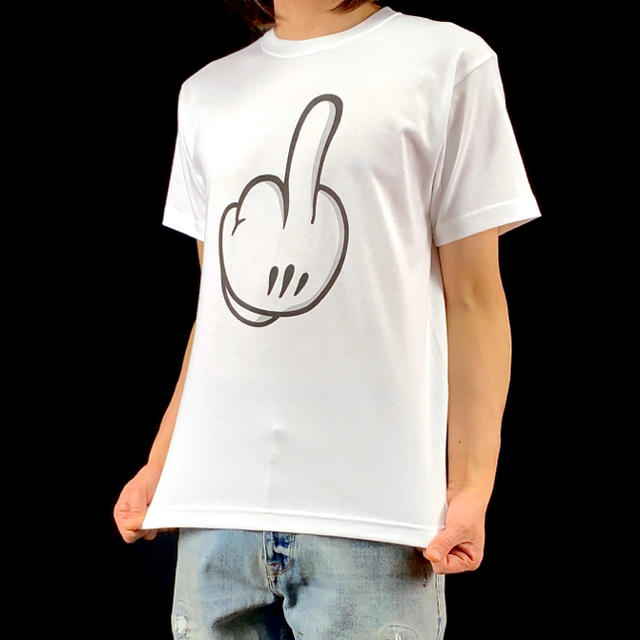 新品 MICKY ミッキー ハンド ファック FUCK YOU 中指 Tシャツ | フリマアプリ ラクマ