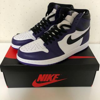 ナイキ(NIKE)のNIKE AIR JORDAN1 RETRO HI OG COURTPURPLE(スニーカー)