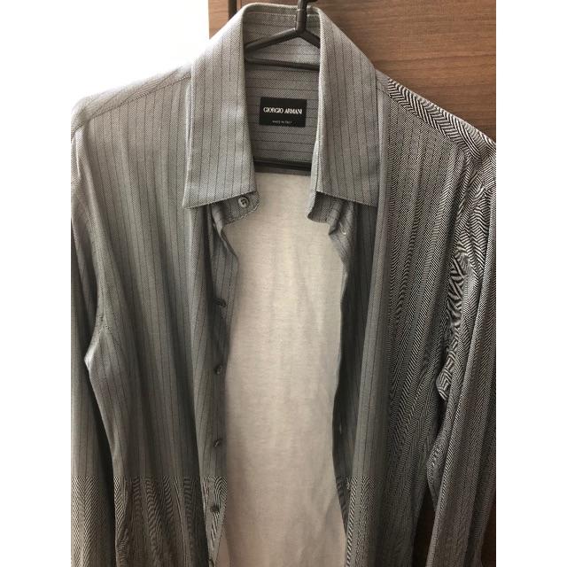 Giorgio Armani(ジョルジオアルマーニ)の値下げ ジョルジアルマーニ メンズシャツ L  メンズのトップス(シャツ)の商品写真