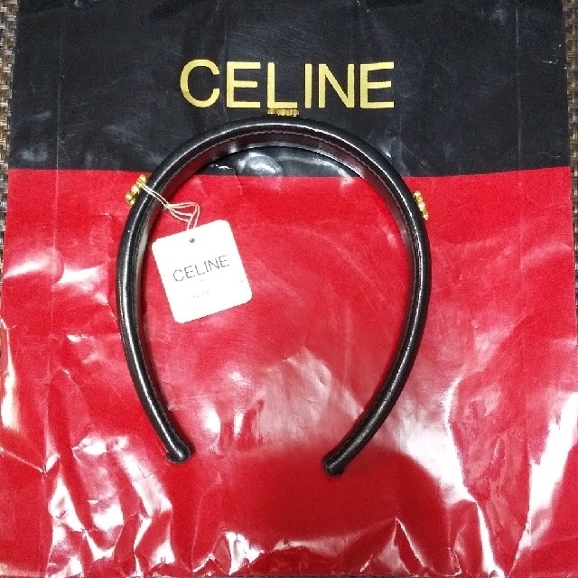 celine(セリーヌ)のセリーヌ 革 カチューシャ レディースのヘアアクセサリー(カチューシャ)の商品写真