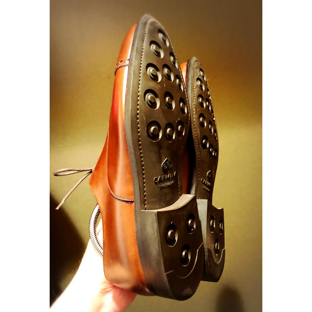 Alden(オールデン)のCARMINA カルミナ ストレートチップ ブラウン 6表記 24.5㎝ 極上品 メンズの靴/シューズ(ドレス/ビジネス)の商品写真