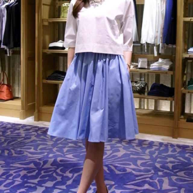 TOMORROWLAND(トゥモローランド)の美品 macaphee フレアスカート レディースのスカート(ひざ丈スカート)の商品写真