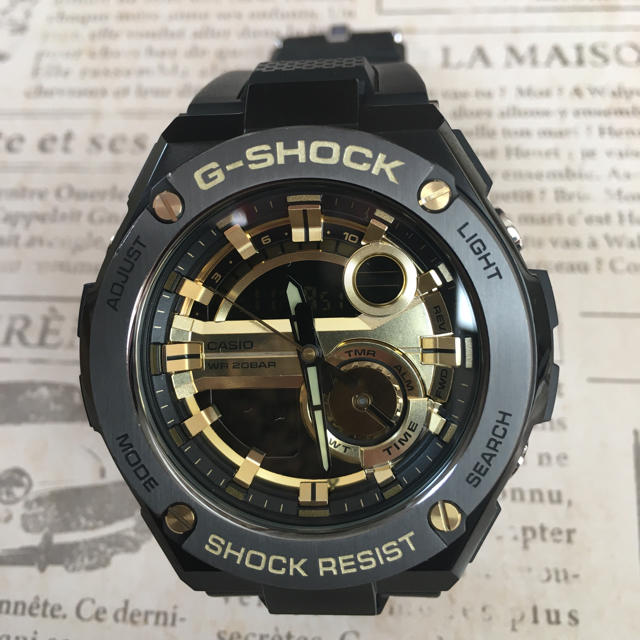 G-SHOCK  G-STEEL ブラック×ゴールド