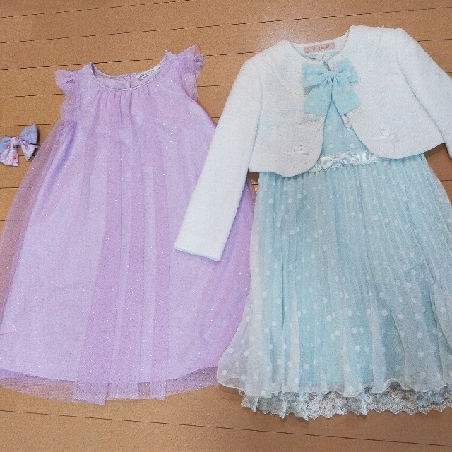 卒園式入学式130、140セット キッズ/ベビー/マタニティのキッズ服女の子用(90cm~)(ドレス/フォーマル)の商品写真