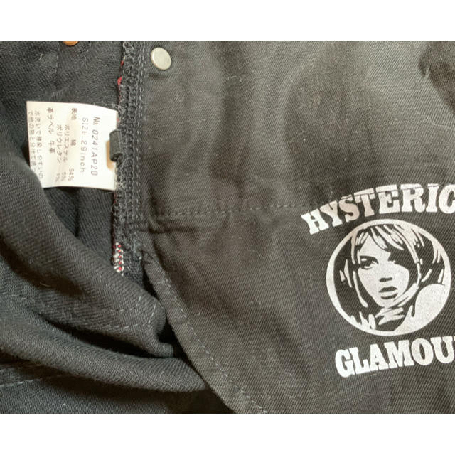 HYSTERIC GLAMOUR(ヒステリックグラマー)のHYSTERIC GLAMOUR ブラックSデニムスリムPT 廃盤品AP20 メンズのパンツ(デニム/ジーンズ)の商品写真