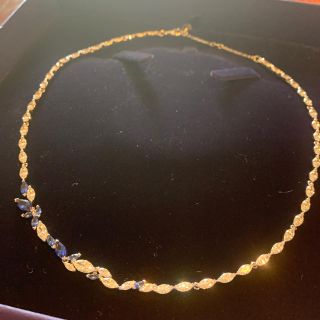 スワロフスキー(SWAROVSKI)のスワロフスキー　ネックレス　LOUISON  ブルー(ネックレス)