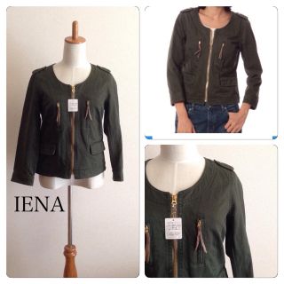 イエナ(IENA)の新品 ノーカラーブルゾン(ノーカラージャケット)