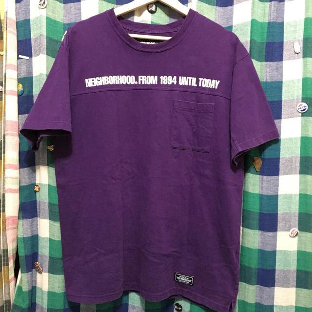 neighborhood  ネイバーフッド 肉厚 Tシャツ 紫 ユーズド L