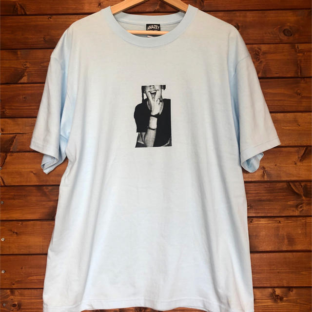 新品　XXLサイズ　ライトブルー　Tシャツ メンズのトップス(Tシャツ/カットソー(半袖/袖なし))の商品写真