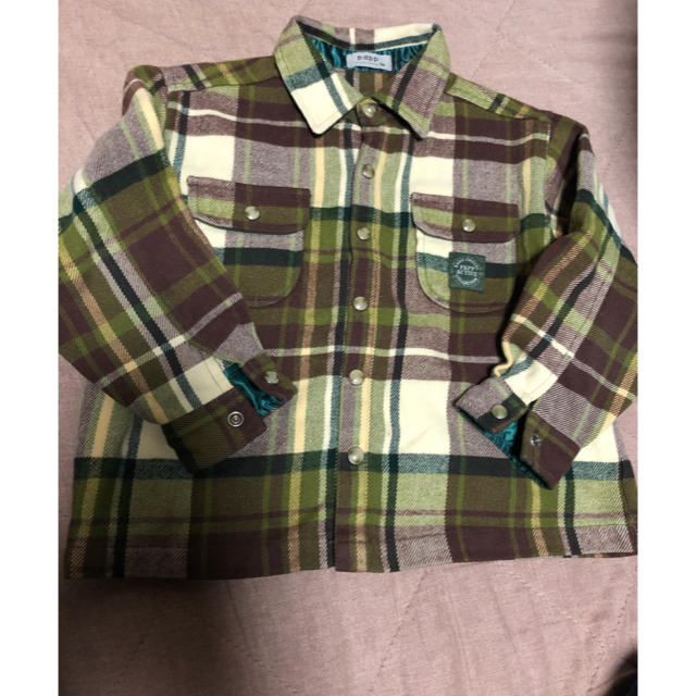 papp(パプ)のpapp（パプ）　長袖チェックシャツ　100   キッズ/ベビー/マタニティのキッズ服男の子用(90cm~)(ブラウス)の商品写真