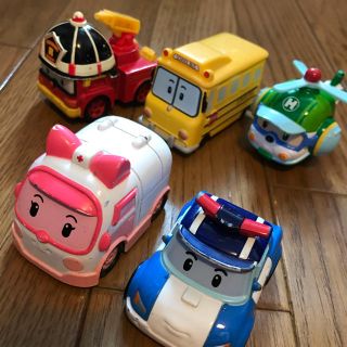 ロボカーポリー　5台セット(ミニカー)