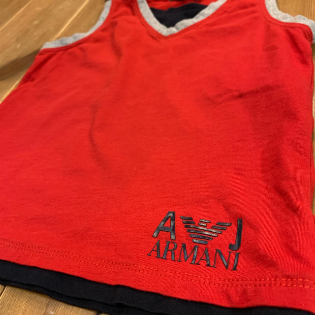 Armani(アルマーニ)のアルマーニ　タンクトップ　Armani モンクレール  90 ディオール キッズ/ベビー/マタニティのキッズ服男の子用(90cm~)(Tシャツ/カットソー)の商品写真