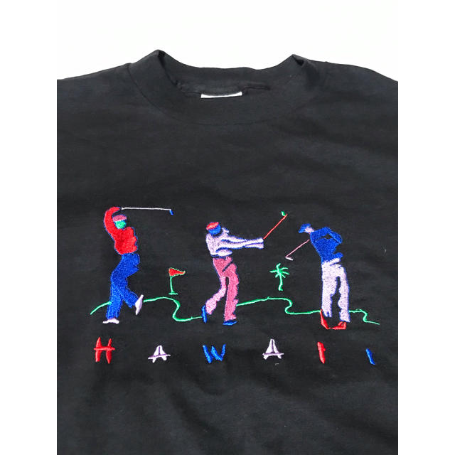 SOFTEE Tシャツ USA製 80s 90s ハワイ HAWAII ゴルフTシャツ/カットソー(半袖/袖なし)