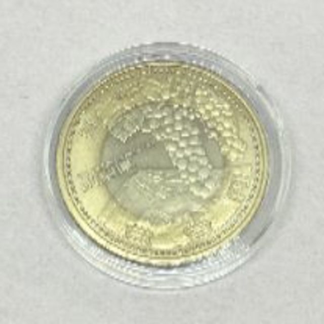 地方自治60年記念　500円硬貨　（平成25年）山梨県 エンタメ/ホビーの美術品/アンティーク(貨幣)の商品写真