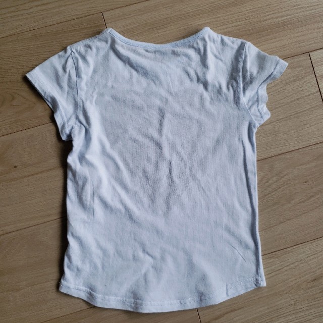 120 ブルーTシャツ キッズ/ベビー/マタニティのキッズ服女の子用(90cm~)(Tシャツ/カットソー)の商品写真