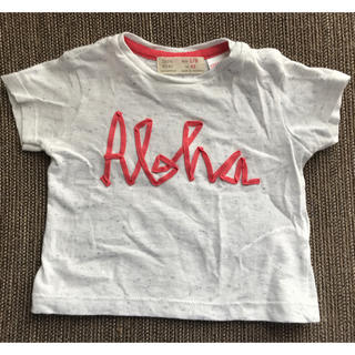 ザラキッズ(ZARA KIDS)の★ザラミニ★アロハロゴTシャツ★62★3M★ZARA mini★ALOHA★夏物(Ｔシャツ)