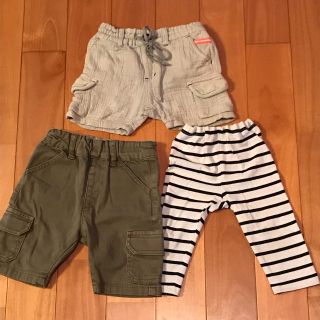 ベビーギャップ(babyGAP)のベビーハーフパンツ80cm  3点セット(パンツ)