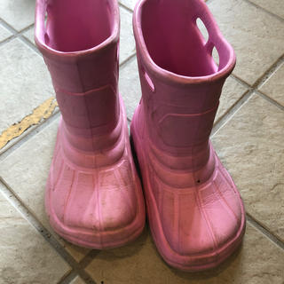 レインブーツ　長靴　17cm 軽量　ピンク　女の子(長靴/レインシューズ)