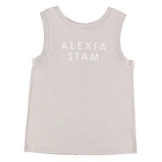 アリシアスタン(ALEXIA STAM)のアリシアスタン NERGY コラボ ノースリーブ　バックスリット　グレー　新品(Tシャツ(半袖/袖なし))