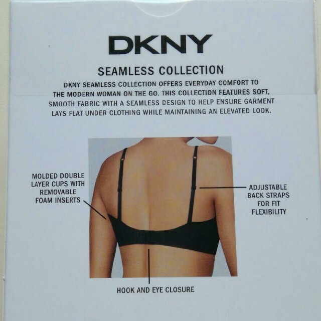 DKNY(ダナキャランニューヨーク)のDKNY　シームレスブラジャー　Ｌサイズ　ワイヤレス　ノンワイヤー レディースの下着/アンダーウェア(ブラ)の商品写真