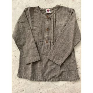 シップスキッズ(SHIPS KIDS)のシップスキッズ　コットン長袖オーバーシャツ(ブラウス)