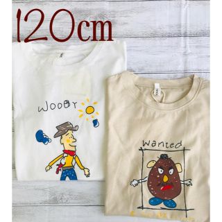 新品　トイストーリー 手書き風　ビックTシャツ　120㎝(Tシャツ/カットソー)