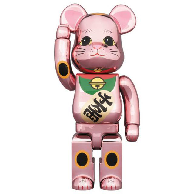 MEDICOM TOY(メディコムトイ)の【翌日発送】 BE@RBRICK 招き猫 桃金メッキ 400％ エンタメ/ホビーのフィギュア(その他)の商品写真