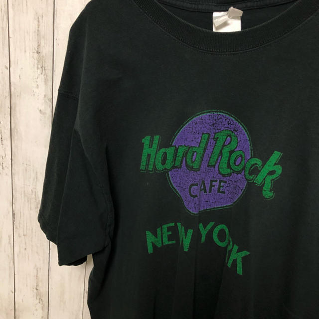 Supreme(シュプリーム)の【Hard Rock Cafe】 古着 半袖Tシャツ 前面プリント黒 メンズのトップス(Tシャツ/カットソー(半袖/袖なし))の商品写真