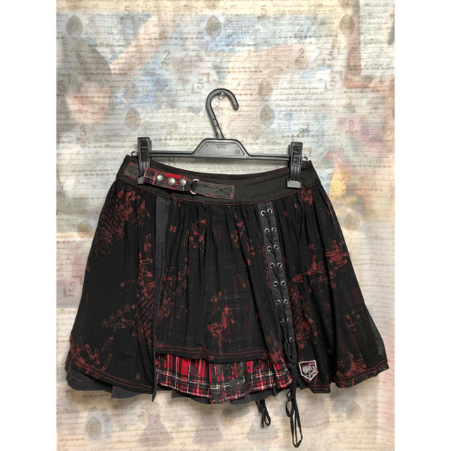 h.ANARCHY 巻きスカート 黒 赤 | フリマアプリ ラクマ
