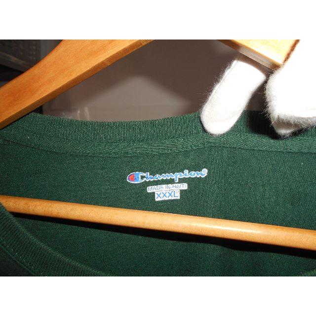 20063● Champion Ｔシャツ XXXL グリーン チャンピオン メンズのトップス(Tシャツ/カットソー(半袖/袖なし))の商品写真