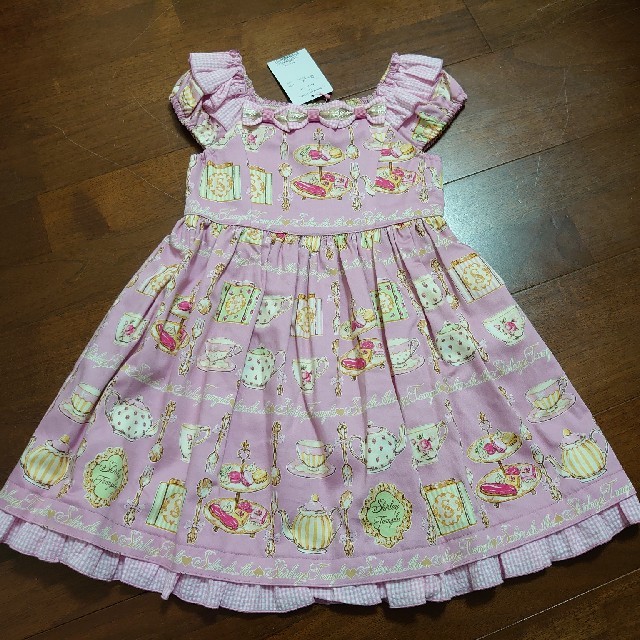 新品タグ付き☆シャーリーテンプル☆ローズティーptワンピース(110)キッズ服女の子用(90cm~)