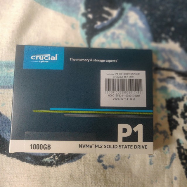 Crucial SSD  CT1000P1SSD8JP　新品未開封 スマホ/家電/カメラのPC/タブレット(PCパーツ)の商品写真
