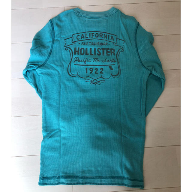 Hollister(ホリスター)のホリスター　ロンＴ　長袖　Ｓ　ターコイズ メンズのトップス(Tシャツ/カットソー(七分/長袖))の商品写真