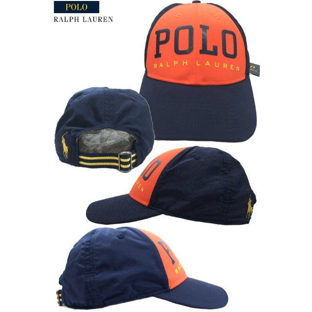 POLO RALPH LAUREN(ポロラルフローレン)のセール新品 US企画 ラルフ 90s調 POLOビッグロゴCAP HI TECH メンズの帽子(キャップ)の商品写真