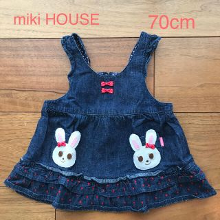 ミキハウス(mikihouse)の☆mk22様専用☆miki HOUSE ジャンバースカート　ブランシェス帽子(ワンピース)