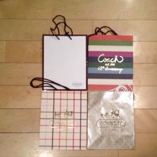 コーチ(COACH)の【限定】COACH♡ショッパー４枚set(ショップ袋)