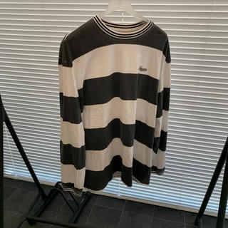 シュプリーム(Supreme)のsupreme printed stripe LS TOP BALCK XL(Tシャツ/カットソー(七分/長袖))