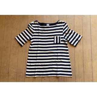 プチバトー(PETIT BATEAU)の☆安値！［プチバトー］金ボタンつきボーダーカットソー☆(Tシャツ/カットソー)