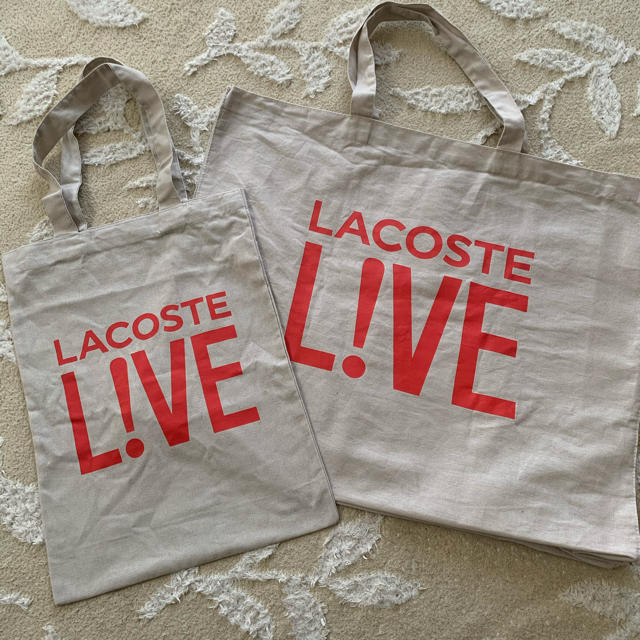 LACOSTE L!VE(ラコステライブ)のラコステ　ショッピングバックセット レディースのバッグ(ショップ袋)の商品写真