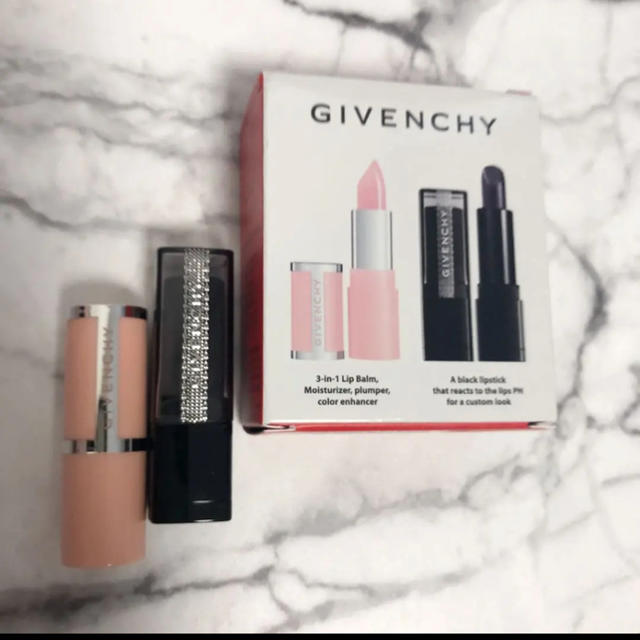 GIVENCHY(ジバンシィ)のジバンシー　givenchy lip リップバーム　ブラックリップ リップ コスメ/美容のベースメイク/化粧品(リップグロス)の商品写真