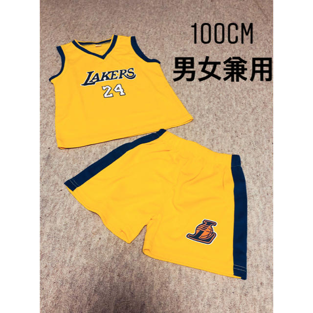 LAKARSキッズセットアップ　イエロー100cm キッズ/ベビー/マタニティのキッズ服男の子用(90cm~)(Tシャツ/カットソー)の商品写真