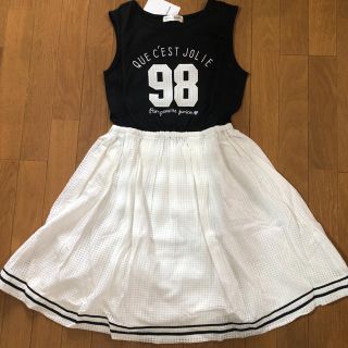 ポンポネット(pom ponette)のポンポネット新品タグ付きワンピース160cm(ワンピース)