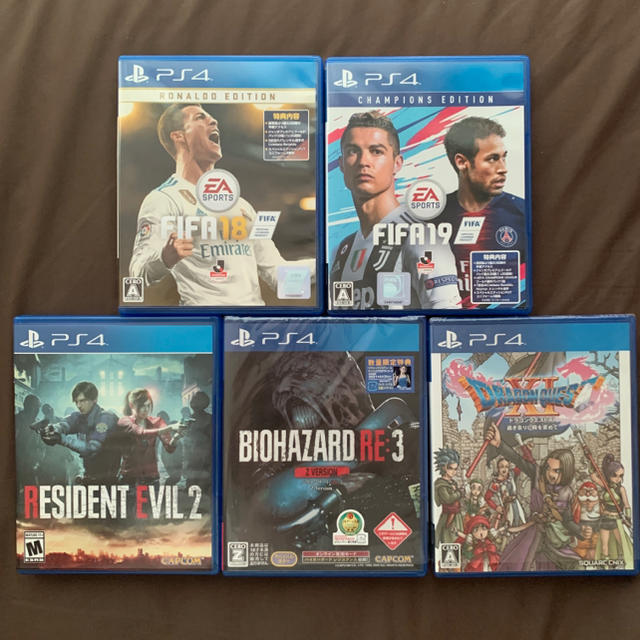 PS4ソフト FIFAシリーズ,バイオREシリーズ,ドラクエ11