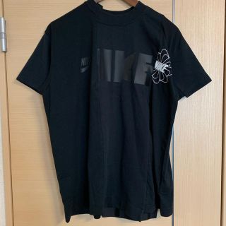 サカイ(sacai)のS nike sacai Tシャツ ナイキ サカイ 黒　再構築(Tシャツ/カットソー(半袖/袖なし))