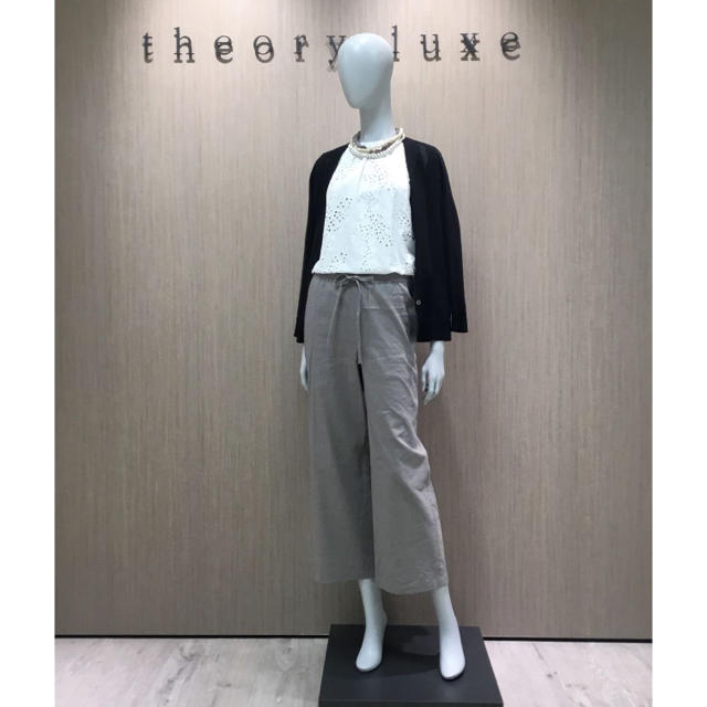 刺繍サービス バッティング手袋 Theoryリネン ワイドパンツ