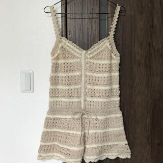 ユナイテッドアローズ(UNITED ARROWS)の☆ ユナイテッドアローズ ニット サロペット ☆ 未使用(サロペット/オーバーオール)
