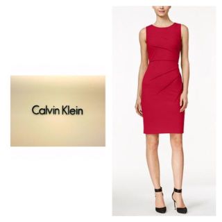 カルバンクライン(Calvin Klein)の美品 4 カルバンクライン 膝丈ワンピース ドレス RN60484G(ひざ丈ワンピース)