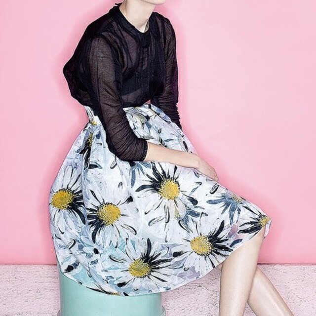 DOUBLE STANDARD CLOTHING(ダブルスタンダードクロージング)のfifth花柄フレアスカート　FRAY I.DバースデーバッシュMystrada レディースのスカート(ひざ丈スカート)の商品写真