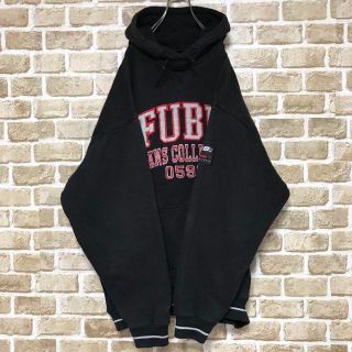 オリジナル FUBUフブ スウェットパーカー フーディー ブラック黒 XL