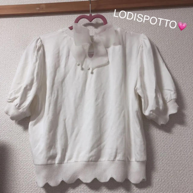 LODISPOTTO(ロディスポット)のLODISPOTTO リボン七分袖トップス♡ レディースのトップス(カットソー(長袖/七分))の商品写真